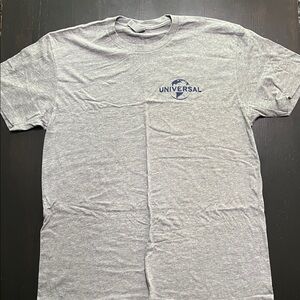 Universal Studios crew shirt. Next Level Apparel Heather Gray T-Shirt